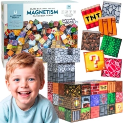 3D Magnetic Construction Set - 63 Pieces