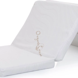 Kokkupandav laste madrats 120 × 60 cm orgaanilisest puuvillast Chipolino
