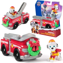 Paw Patroli jõulutuletõrjeauto Marshalli figuuriga