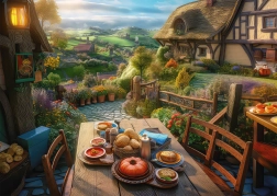 Breakfast with a View 1000 Pieces Puzzle