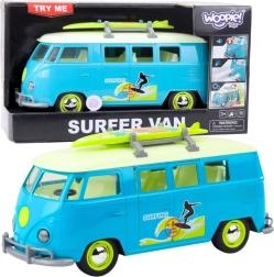 Klassikaline surfibuss WOOPIE valguse ja heliga – sinivalge mudel