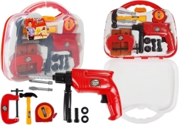 Kids' tool set in a case with drill and screws