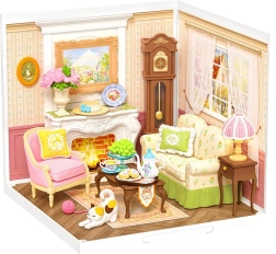 Miniatuurne majake Viie O’Kella Tee – DIY 3D puitkomplekt LED-valgustusega