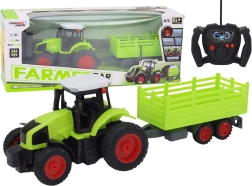 RC Tractor with Trailer 1:16 Green