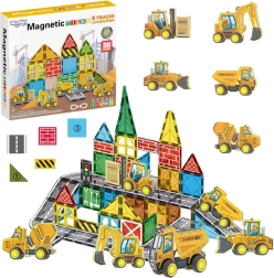 Woopie magnetilised ehitusklotsid töömasinatega, 30 osa