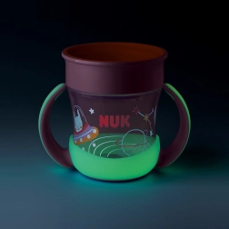 NUK Mini Magic Cup Night laste tass 160 ml roosa
