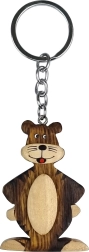 Wooden Keychain Tiger