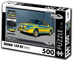 Retroautod puzzle Škoda 130 RS – 500 tükki