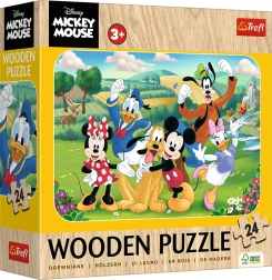 Puidust pusle MICKEY JA SÕBRAD, 24 tükki