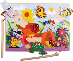 Bigjigs Toys puidust putukapüüdmise mäng