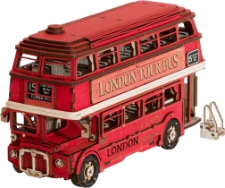 3D wooden puzzle London double-decker