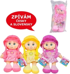 Textile doll with sound 26 cm