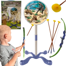 Woopie laste vibulaskmise komplekt dinosaurustega – vibu, nooled ja märklaud