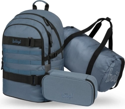 Skate Dust Blue koolikottide komplekt: seljakott, pinal, spordikott