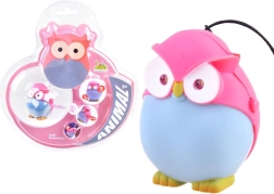 Colorful owl keychain with light and sound