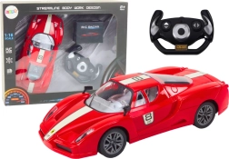 1:16 Remote-Control Sports Car, Red