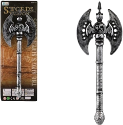 Muinasaja plastist kirves 30 cm – hõbedane