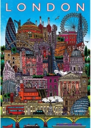 Puzzle Gibsons Vaade Londonile 500 tükki