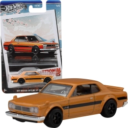 Hot Wheels Nissan Skyline 1971 HT 2000 GT‑R 1:64 oranž mänguauto 7 cm