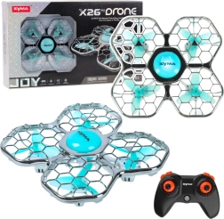 Droon SYMA X26 Pro propellerikaitse, akrobaatikatrikkide ja LED-valgustusega