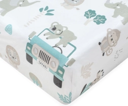 Puuvillane voodilina beebivoodisse NEW BABY Safari II 120 × 60 cm