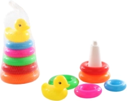 Plastic stacking cone with duck 17 × 10 cm