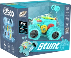 RC auto läbipaistev roheline kaskadöör LED-i ja heliga