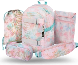 Baagl koolikomplekt 5 osa Skate Sunset – seljakott, pinal, seljakott-kott, vöökott ja sülearvutikate