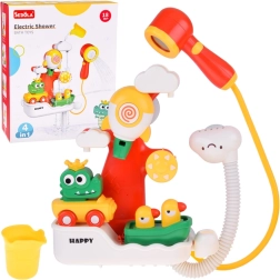 Multifunktsionaalne 4-ühes krokodilli ja pardikestega vannimänguasi dušiga