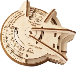 UGEARS puidust mehaaniline kurvimeeter STEM – 3D-pusle (opisomeeter)