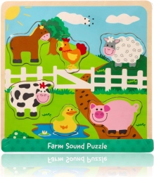 Wooden Sound Puzzle – Farm Animals