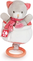 Pehme muusikaline plüüsist kiisuke DOUDOU 20 cm