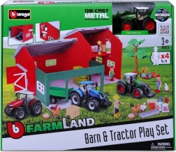 Bburago Farmland komplekt: ait traktoriga