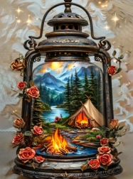 Teemantmaalimine Võlulatern 30 × 40 cm