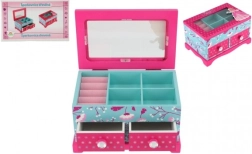 Puidust ehetekarp Princess 2 sahtli ja peegliga