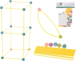 Loominguline ehituskomplekt – torupulgad telkide ja ehitiste valmistamiseks, 75 osa