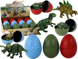 Dinosauruse kujukesega muna, 3 värvi, 9 cm