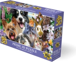 3D pusle – naeratavad koduloomad, 100 tükki