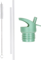 A Little Lovely Company roostevabast terasest pudeli 350 ml sulguri, harjakese ja kõrre komplekt – Kamarádi