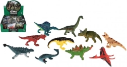 Plastist mini dinosaurusd 7–9 cm, eri liikide segu kotis