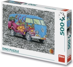 Dino Puzzle Hippies Volkswagen 500 pieces
