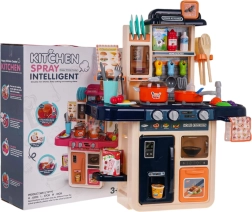 Laste köök valgustuse, helide, voolava vee ja auruga, 42 osa