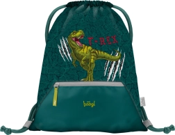 Baagl drawstring bag with pocket T‑Rex
