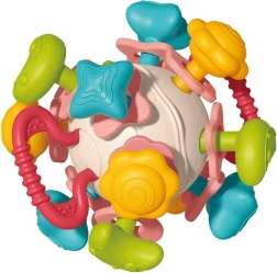 WOOPIE pehme 4-ühes kõristav kuul – meeltearendav mänguasi ja närimisrõngas beebidele