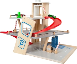 Small foot premium puidust parkla liftiga ja pesulaga