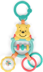 Bright Starts Winnie the Pooh Busy Bear kõristi ja närimisrõngas C-rõngal
