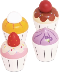 Le Toy Van puidust muffinid – komplekt 4 tk