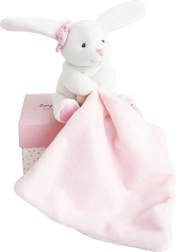 Doudou Jänes roosa kaisutekiga kinkekomplekt