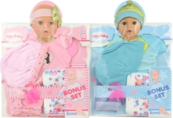 Clothing for 40 cm doll with diaper and pacifier