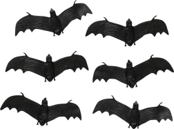 Dekoratiivsed kummist nahkhiired Halloweeniks